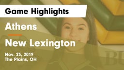 Athens  vs New Lexington  Game Highlights - Nov. 23, 2019