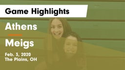 Athens  vs Meigs  Game Highlights - Feb. 3, 2020