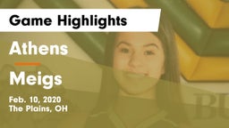 Athens  vs Meigs  Game Highlights - Feb. 10, 2020
