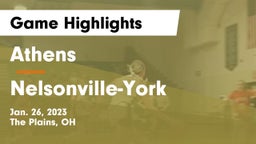 Athens  vs Nelsonville-York  Game Highlights - Jan. 26, 2023