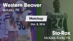 Matchup: Western Beaver High vs. Sto-Rox  2016