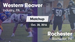 Matchup: Western Beaver High vs. Rochester  2016