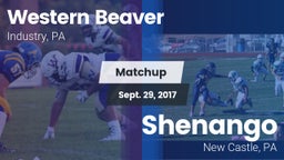 Matchup: Western Beaver High vs. Shenango  2017