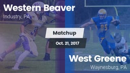 Matchup: Western Beaver High vs. West Greene  2017
