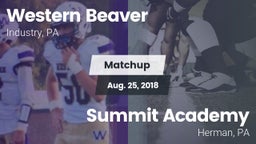 Matchup: Western Beaver High vs. Summit Academy  2018