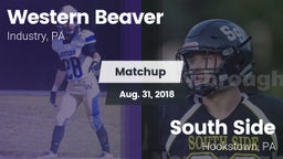 Matchup: Western Beaver High vs. South Side  2018