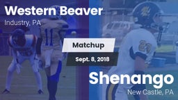 Matchup: Western Beaver High vs. Shenango  2018