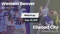 Matchup: Western Beaver High vs. Ellwood City  2018
