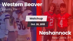 Matchup: Western Beaver High vs. Neshannock  2018