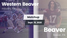 Matchup: Western Beaver High vs. Beaver  2020