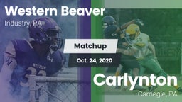 Matchup: Western Beaver High vs. Carlynton  2020