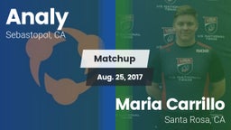 Matchup: Analy  vs. Maria Carrillo  2017