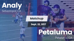 Matchup: Analy  vs. Petaluma  2017