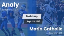 Matchup: Analy  vs. Marin Catholic  2017
