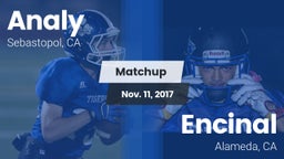 Matchup: Analy  vs. Encinal  2017