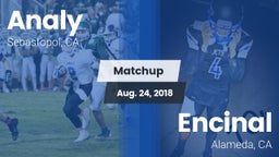 Matchup: Analy  vs. Encinal  2018