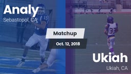 Matchup: Analy  vs. Ukiah  2018