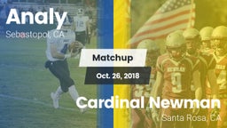 Matchup: Analy  vs. Cardinal Newman  2018