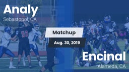 Matchup: Analy  vs. Encinal  2019