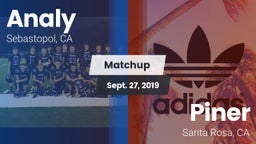 Matchup: Analy  vs. Piner   2019