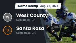 Recap: West County  vs. Santa Rosa  2021