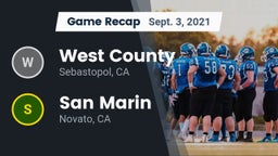 Recap: West County  vs. San Marin  2021