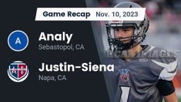 Recap: Analy  vs. Justin-Siena  2023