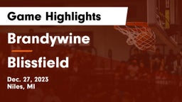Brandywine  vs Blissfield  Game Highlights - Dec. 27, 2023