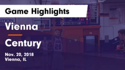Vienna  vs Century Game Highlights - Nov. 20, 2018