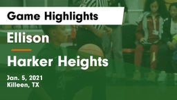 Ellison  vs Harker Heights  Game Highlights - Jan. 5, 2021