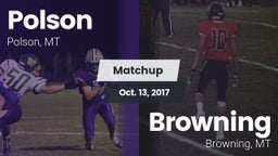 Matchup: Polson  vs. Browning  2017