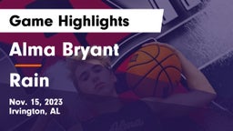Alma Bryant  vs Rain  Game Highlights - Nov. 15, 2023