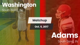 Matchup: Washington High vs. Adams  2017