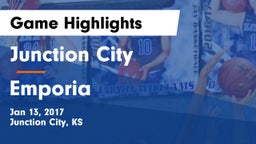 Junction City  vs Emporia  Game Highlights - Jan 13, 2017