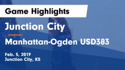 Junction City  vs Manhattan-Ogden USD383 Game Highlights - Feb. 5, 2019