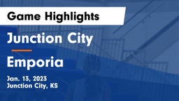 Junction City  vs Emporia  Game Highlights - Jan. 13, 2023