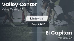 Matchup: Valley Center High vs. El Capitan  2016