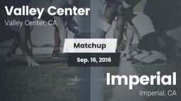 Matchup: Valley Center High vs. Imperial  2016