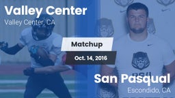 Matchup: Valley Center High vs. San Pasqual  2016