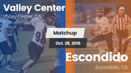 Matchup: Valley Center High vs. Escondido  2016