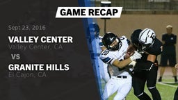 Recap: Valley Center  vs. Granite Hills  2016