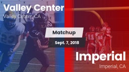 Matchup: Valley Center High vs. Imperial  2018