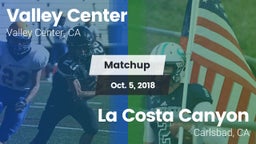 Matchup: Valley Center High vs. La Costa Canyon  2018