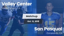 Matchup: Valley Center High vs. San Pasqual  2018