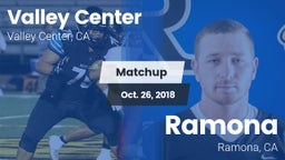 Matchup: Valley Center High vs. Ramona  2018