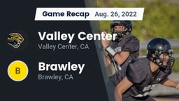 Recap: Valley Center  vs. Brawley  2022