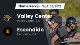 Recap: Valley Center  vs. Escondido  2022
