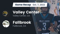 Recap: Valley Center  vs. Fallbrook  2022