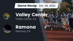 Recap: Valley Center  vs. Ramona  2022