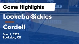 Lookeba-Sickles  vs Cordell  Game Highlights - Jan. 6, 2024